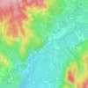 Mapa topográfico Le Bosquet, altitude, relevo