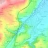 Mapa topográfico Veiga de Abaixo, altitude, relevo