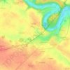 Mapa topográfico Les Plantis, altitude, relevo