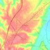 Mapa topográfico Matos da Ranha, altitude, relevo