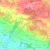 Mapa topográfico Lostihuel, altitude, relevo