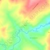 Mapa topográfico Gatos, altitude, relevo