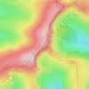 Mapa topográfico Cadair Berwyn, altitude, relevo