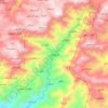 Mapa topográfico As Suwayda, altitude, relevo