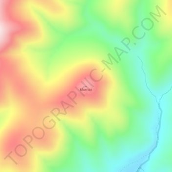 Mapa topográfico Монгол, altitude, relevo