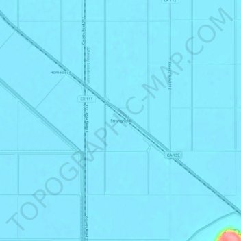 Mapa topográfico Stronghold, altitude, relevo