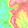 Mapa topográfico Llanishen, altitude, relevo