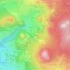 Mapa topográfico Le Villaret, altitude, relevo