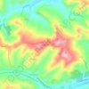 Mapa topográfico San Michele, altitude, relevo
