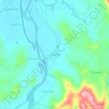 Mapa topográfico Torralba, altitude, relevo