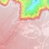 Mapa topográfico Grand Canyon Village, altitude, relevo