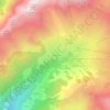 Mapa topográfico Colombe, altitude, relevo