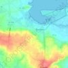 Mapa topográfico Kerouzien, altitude, relevo