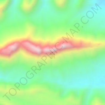 Mapa topográfico Mount Liebig, altitude, relevo