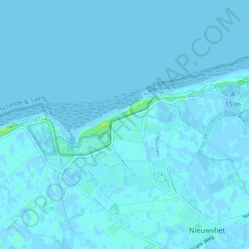 Mapa topográfico St. Pierre, altitude, relevo