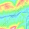 Mapa topográfico Chad, altitude, relevo