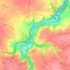 Mapa topográfico Guelzic, altitude, relevo