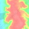 Mapa topográfico Al Harra', altitude, relevo