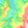 Mapa topográfico Molexón, altitude, relevo