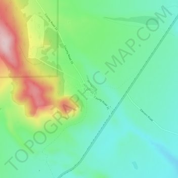 Mapa topográfico Como, altitude, relevo