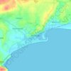 Mapa topográfico Pwllheli, altitude, relevo