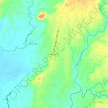 Mapa topográfico Reparo, altitude, relevo