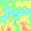 Mapa topográfico Porto Alegre, altitude, relevo