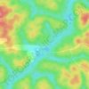 Mapa topográfico Awaé, altitude, relevo