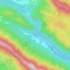 Mapa topográfico Cereceda, altitude, relevo