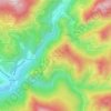 Mapa topográfico Les Crottes, altitude, relevo