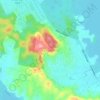 Mapa topográfico Sungai Beduk, altitude, relevo