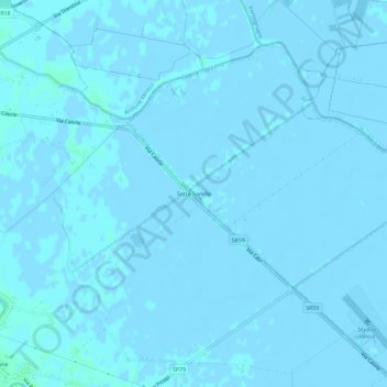 Mapa topográfico Sette Sorelle, altitude, relevo