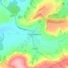 Mapa topográfico Long Compton, altitude, relevo
