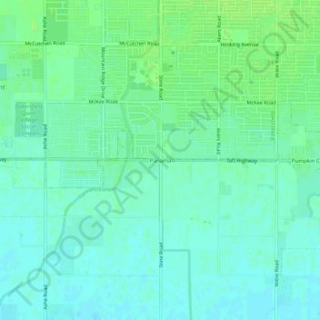 Mapa topográfico Panama, altitude, relevo