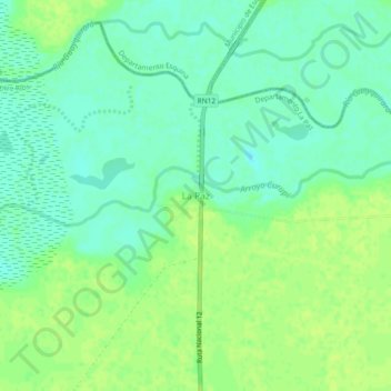 Mapa topográfico La Paz, altitude, relevo