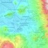 Mapa topográfico Chalco de Díaz Covarrubias, altitude, relevo