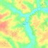 Mapa topográfico Morros, altitude, relevo