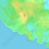 Mapa topográfico Maine Gaudin, altitude, relevo