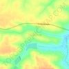 Mapa topográfico Córrego Fundo, altitude, relevo