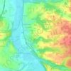Mapa topográfico Beauchail, altitude, relevo