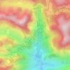 Mapa topográfico Mutum Preto, altitude, relevo