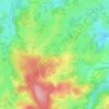 Mapa topográfico Chantagrioux, altitude, relevo