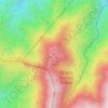 Mapa topográfico Alto del Naranjo, altitude, relevo