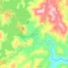 Mapa topográfico Emerald, altitude, relevo