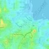 Mapa topográfico Teluk Tering, altitude, relevo