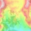 Mapa topográfico Drada, altitude, relevo