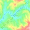 Mapa topográfico Nanga Kemangai, altitude, relevo