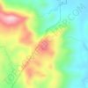 Mapa topográfico Cerro El Castillo, altitude, relevo
