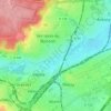 Mapa topográfico Le Parc De Verrières, altitude, relevo