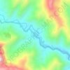 Mapa topográfico Achira, altitude, relevo